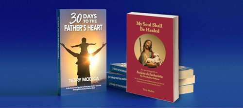 Terry's books, 30 Days to the Father's Heart, and My Soul Shall Be Healed